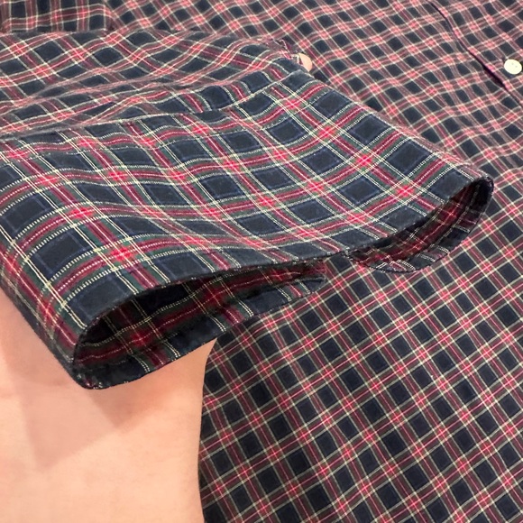 Lauren Ralph Lauren Red Green And Blue Plaid Button Up Long Sleeve Size XL - Picture 8 of 8